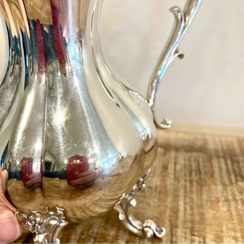 Silver Plated Creamer Reed & Barton Winthrop Pumpkin #1795 Cottagecore Kitchen - Picture 13 of 14